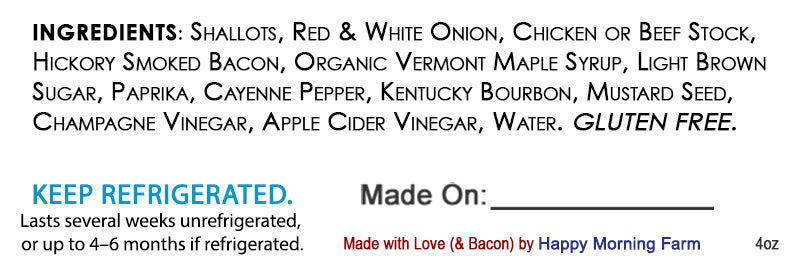 Maple Bourbon Bacon Jam (4 oz)