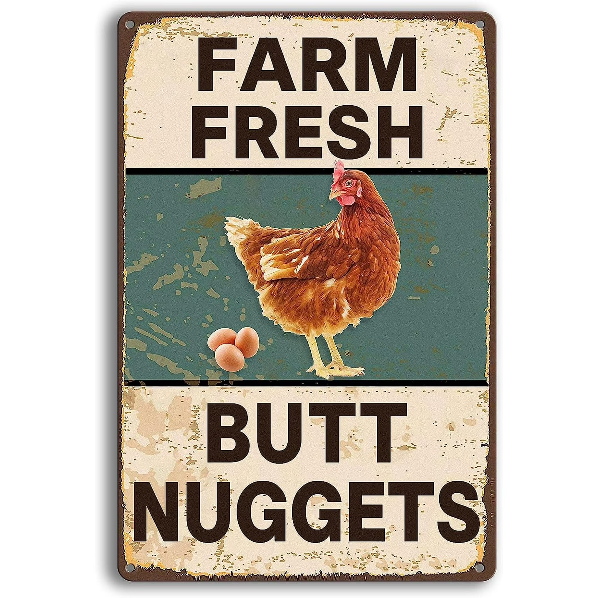 Farm Fresh Butt Nuggets Sign
